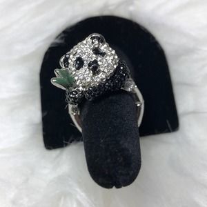 Cute Panda Ring Size 7 to 10 Adjustable